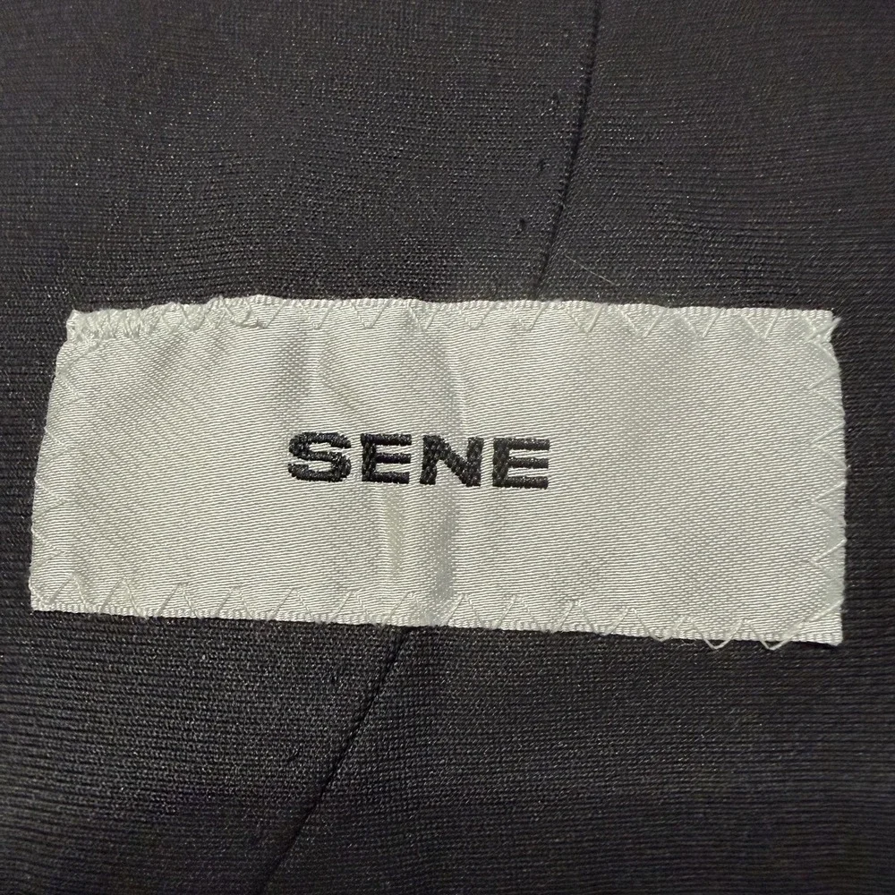 Sene Mens Black 2 Pc Suit FlexTech Stretch Custom 42R 37X29 Slim Taper